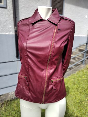 Damen Jacke kurz, Bordeaux, Gr. S