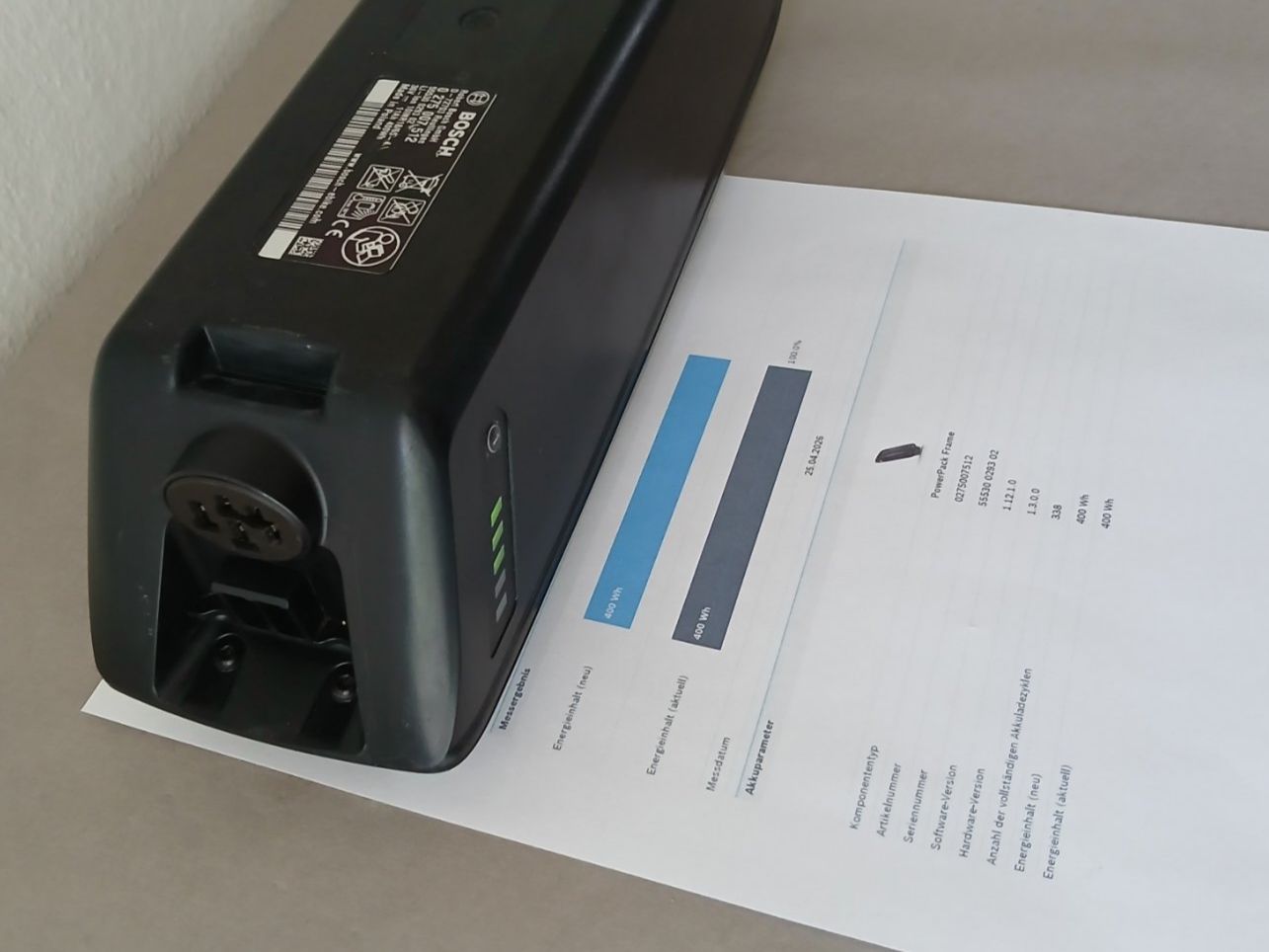 Bosch Batterie: Bosch Powerpack 400 mit 400Wh 100% / inklusive Messbericht – Usato da Winterthur venduto da .-thx-. 4