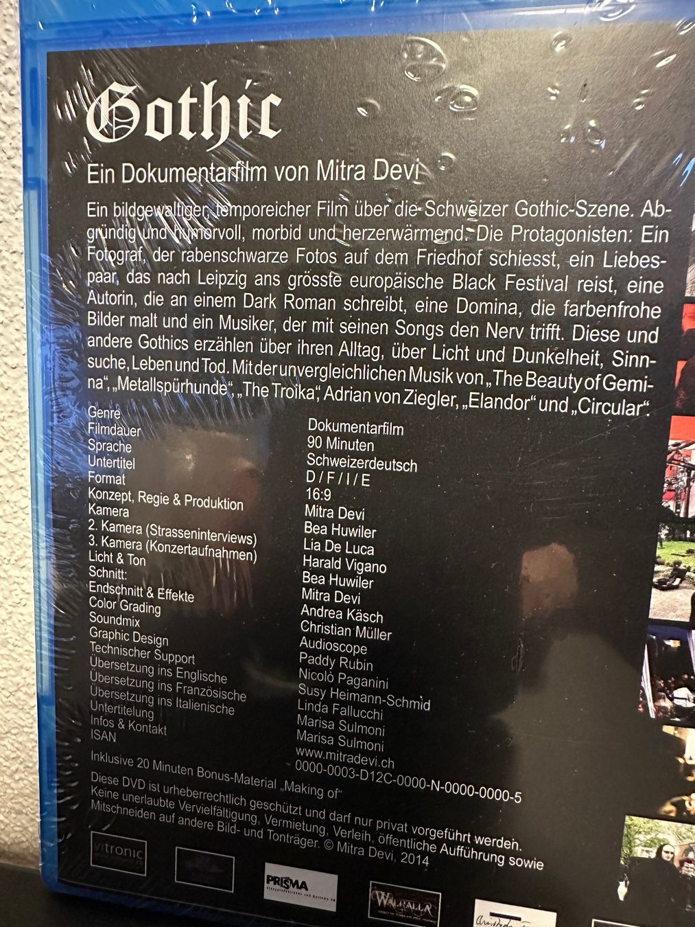 Tous les DVDs: Gothic - Ein Dokumentarfilm von Mitra Devi – D'occasion à Freudwil par Feenland2010 2