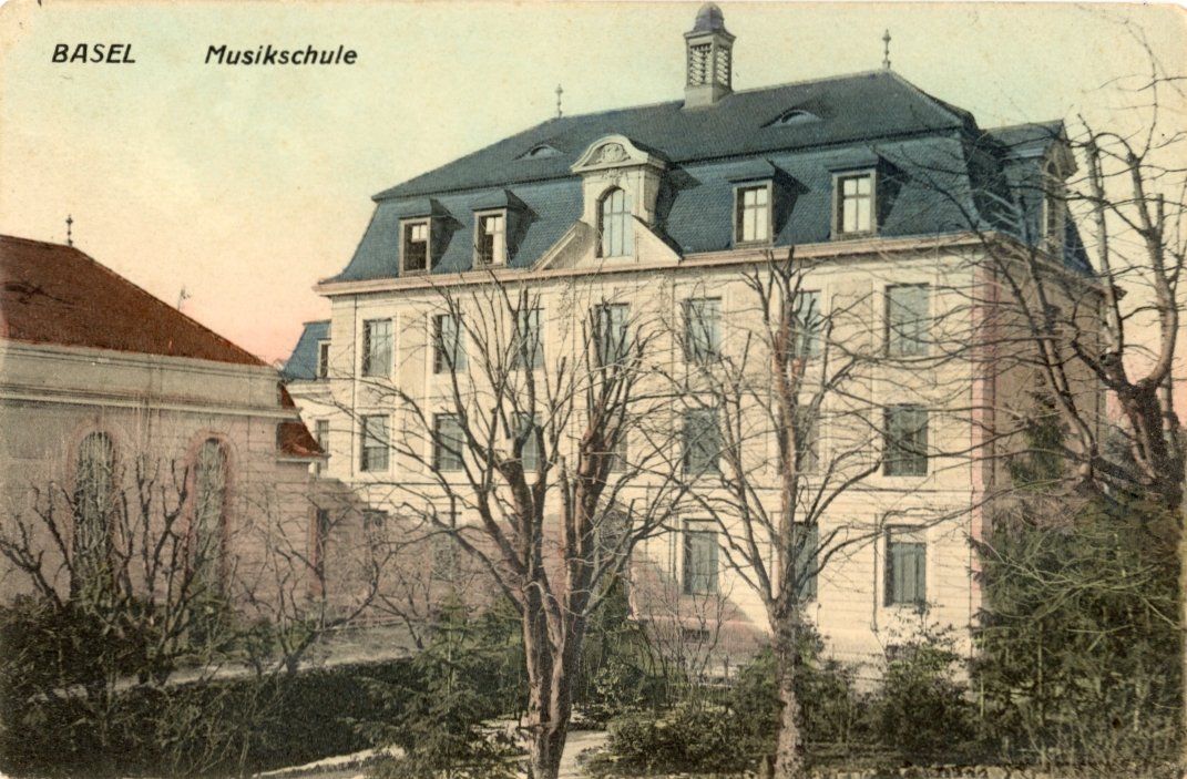 Cartoline postali: Bettingen  BS  -   MUSIKSCHULE – Usato da Brig venduto da Valcards54