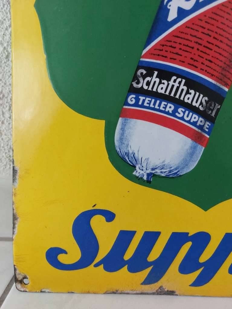 Knorr Insegne: Emailschild Knorr Suppn Erbswurst plaque émaillée – Usato da Schenkon venduto da Elbarto007 3