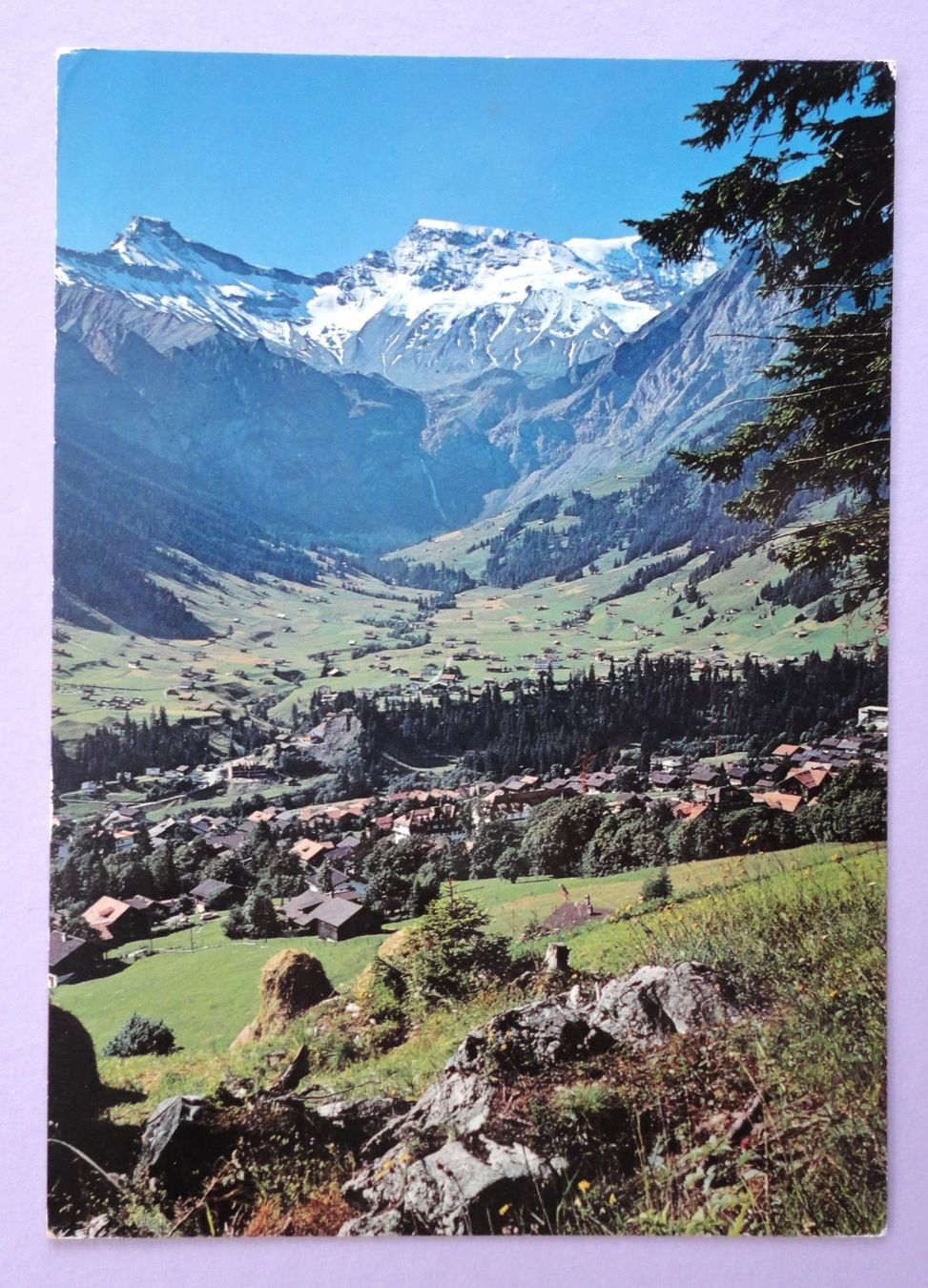 Cartoline postali: Adelboden 1353 m, Berner Oberland – Usato da Fétigny venduto da Billy2miny