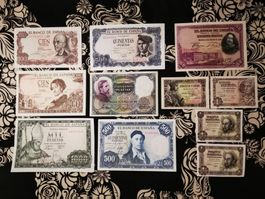 Superbe lot de 12 billets Espagne *TOP*
