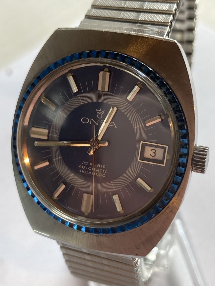 Orologi: Onsa Vintage uhr der 70 er Automatic 36 mm – Usato da Glattbrugg venduto da vintagemania