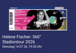 1x Sitzplatz Ticket Helene Fischer - 14. Juli in Zürich