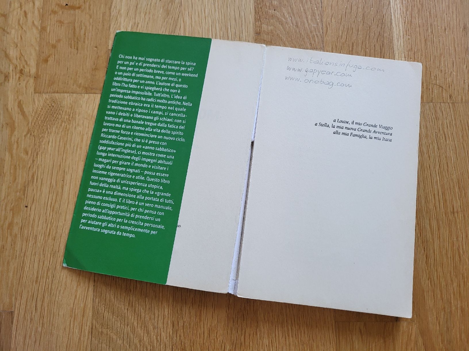 Libri: libro Riccardo Caserini - Mollo tutto e parto! – Usato da Zürich venduto da sahaara01 1