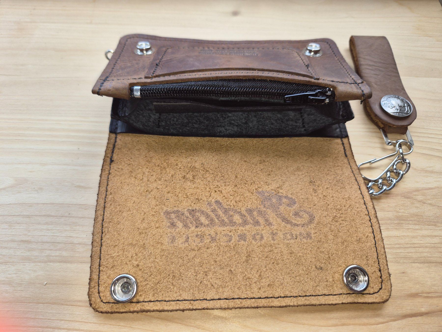 Portafogli: BIKER / TRUCKER WALLET " INDIAN MOTORCYCLE " – Nuovo (secondo la descrizione) da Nidau venduto da Rocker64 2