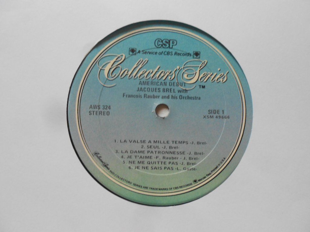 Vinyles: JACQUES BREL  -  AMERICAN DEBUT – D'occasion à Bex par Giorgiob 2