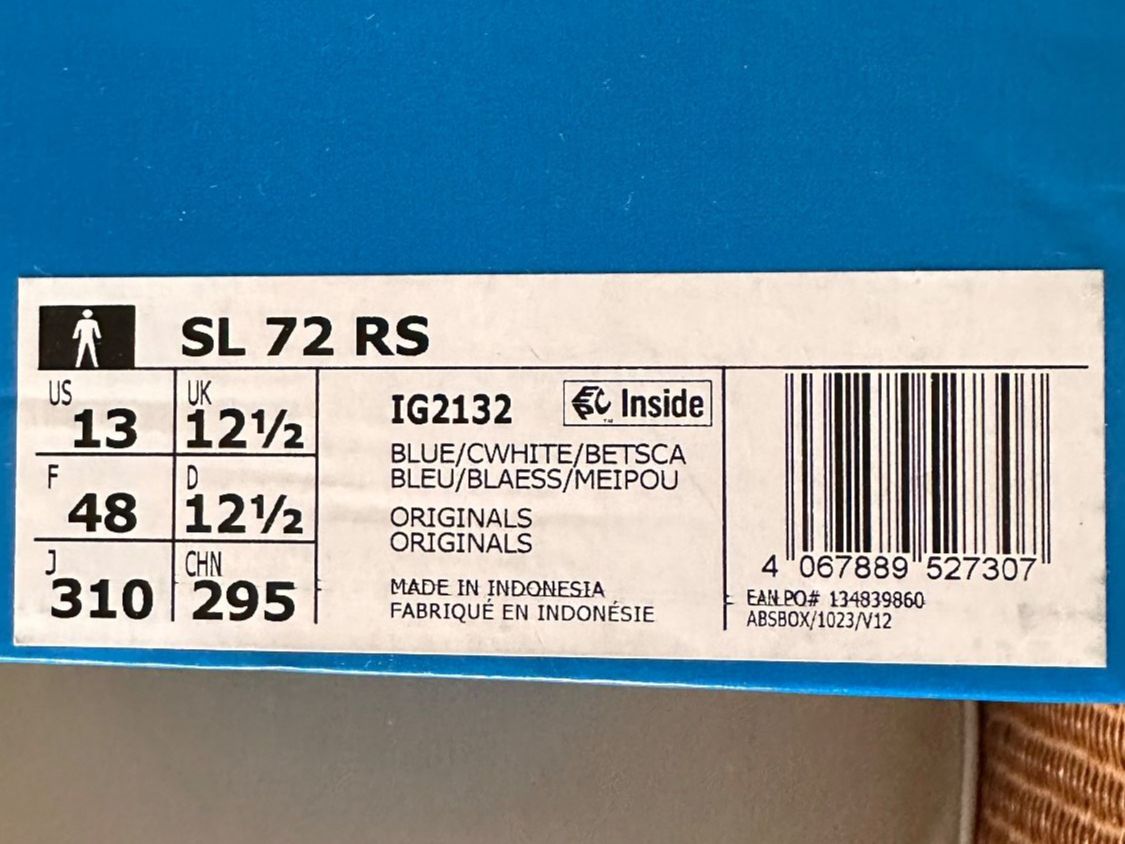 Adidas Scarpe da uomo: Baskets Adidas SL 72 RS – Nuovo e nell'imballaggio originale da Bouveret venduto da seb_rjx8 2