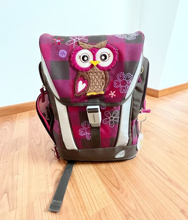 Boho-Eulen-Schultasche – Wasserabweisender Rucksack Für Kindergarten & Grundschule, 33 X 22 X 45 Cm, Mit Reflektierenden Streifen