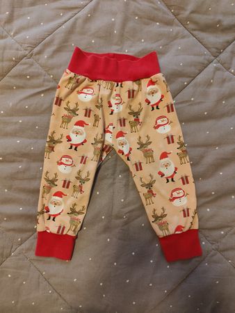 Hose weihnachtlich handgemachte Grösse 80