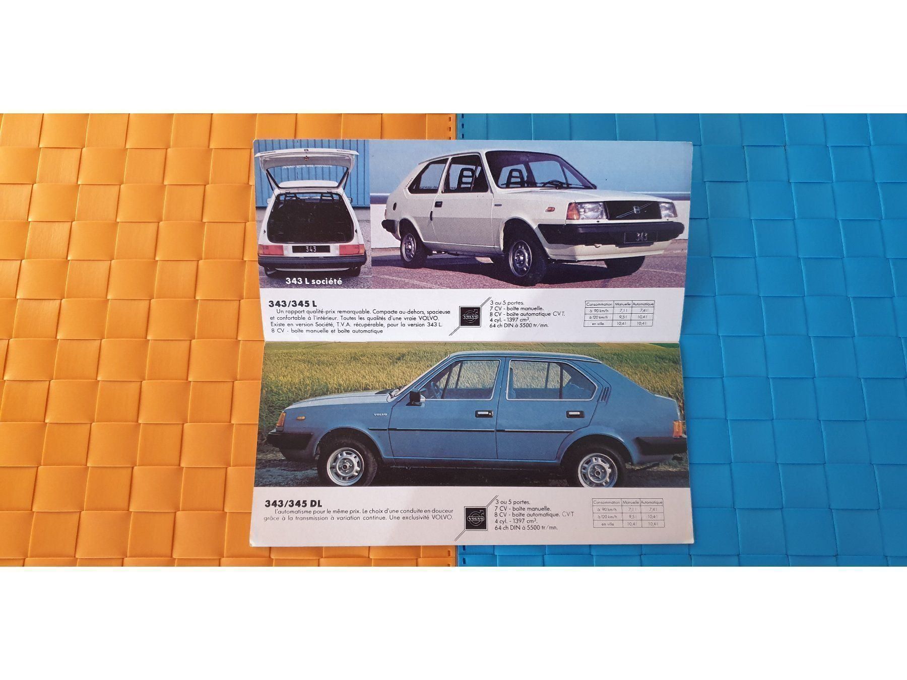 Volvo Documenti: VOLVO 1982 / 345 / 244 / 245 - Prospekt – Usato da Viganello venduto da CARLiteratur 2