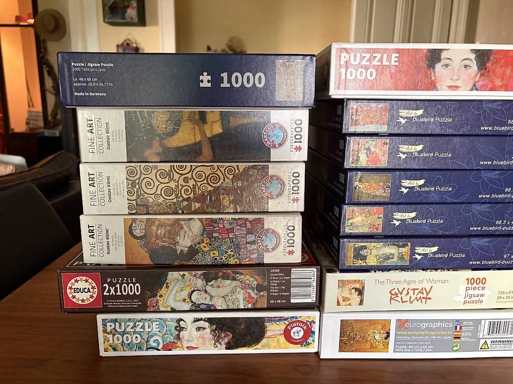 Puzzles: Lot de 15 puzzles Klimt – D'occasion à Genève par rap_s5hg