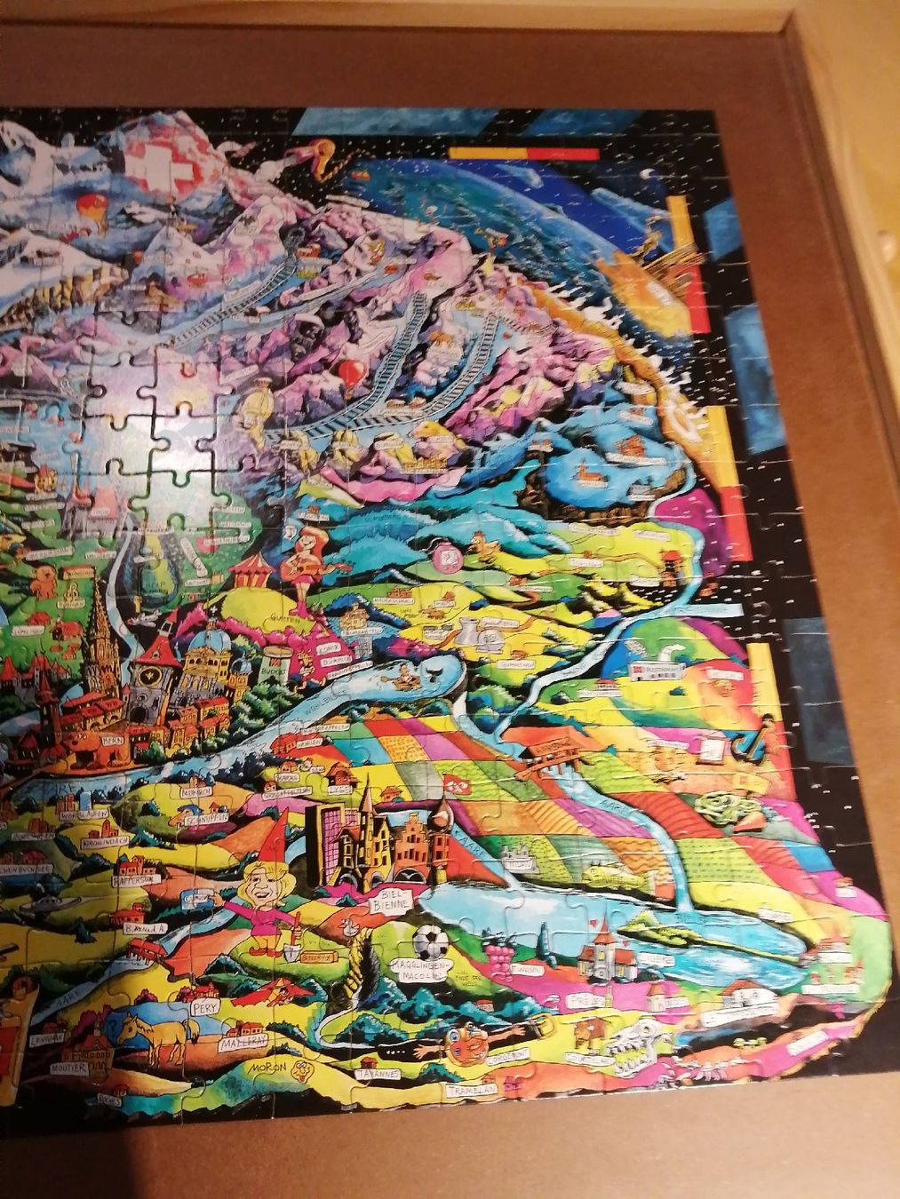 Puzzle: Puzzle Schweiz "Bärn" ca 390 Teile  vollständig – Usato da Honau venduto da holunder3 3