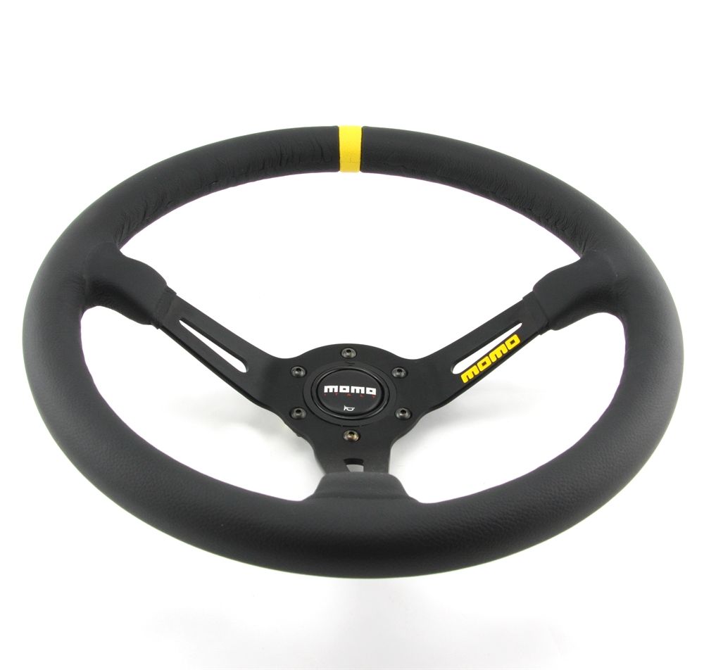 Tutti pezzi di ricambio auto: Momo Leder Sportlenkrad Modell MOD. 08 3 – Nuovo e nell'imballaggio originale da Moers venduto da BMS-Racing 4