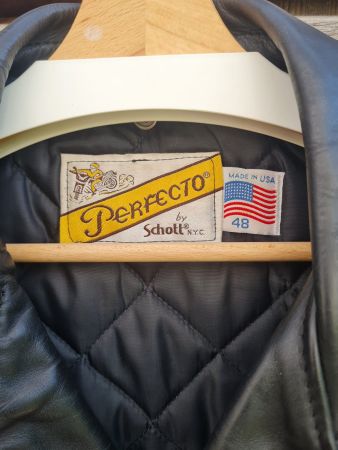 Schott Perfecto 618 Schwarz in Grösse 48