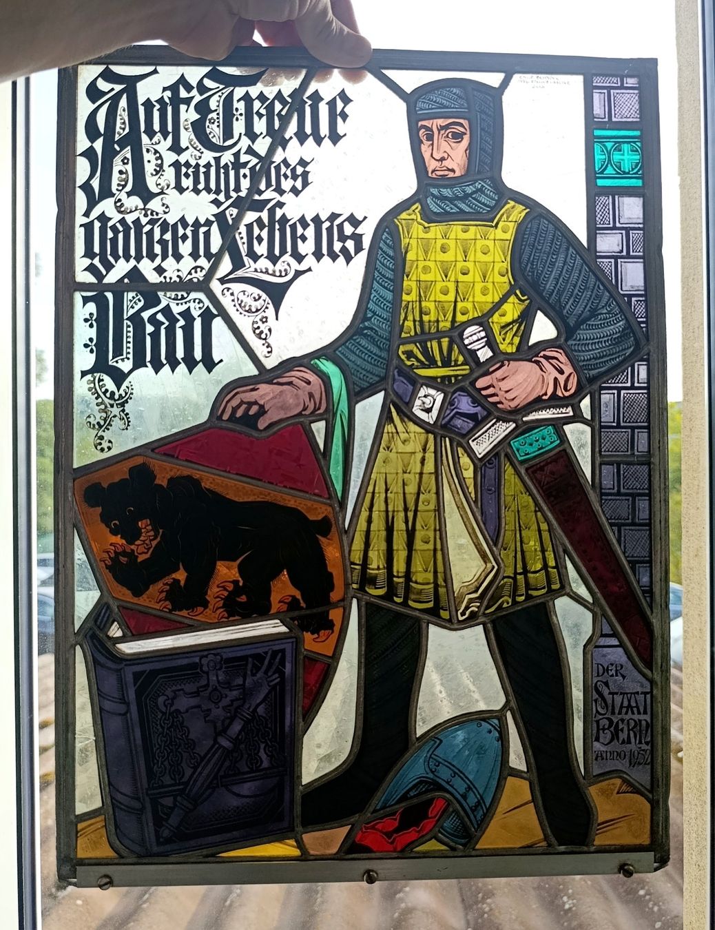 Altro in Antiquarato & Arte: Bleiglasbild Staat Bern Ritter Motiv – Usato da Wil SG venduto da Donaldus 1