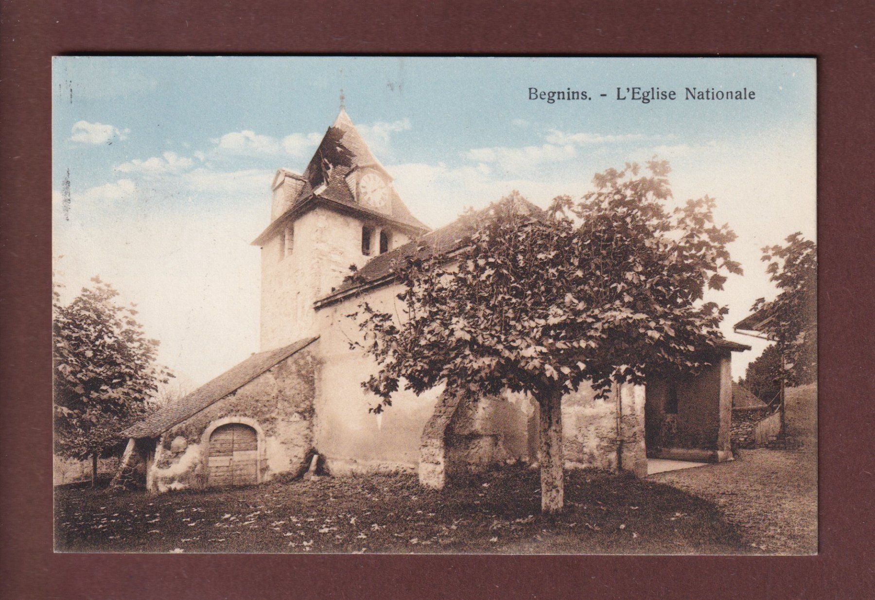 Cartes postales: BEGNINS - Eglise Nationale - 1920 – D'occasion à Pully par nicecards