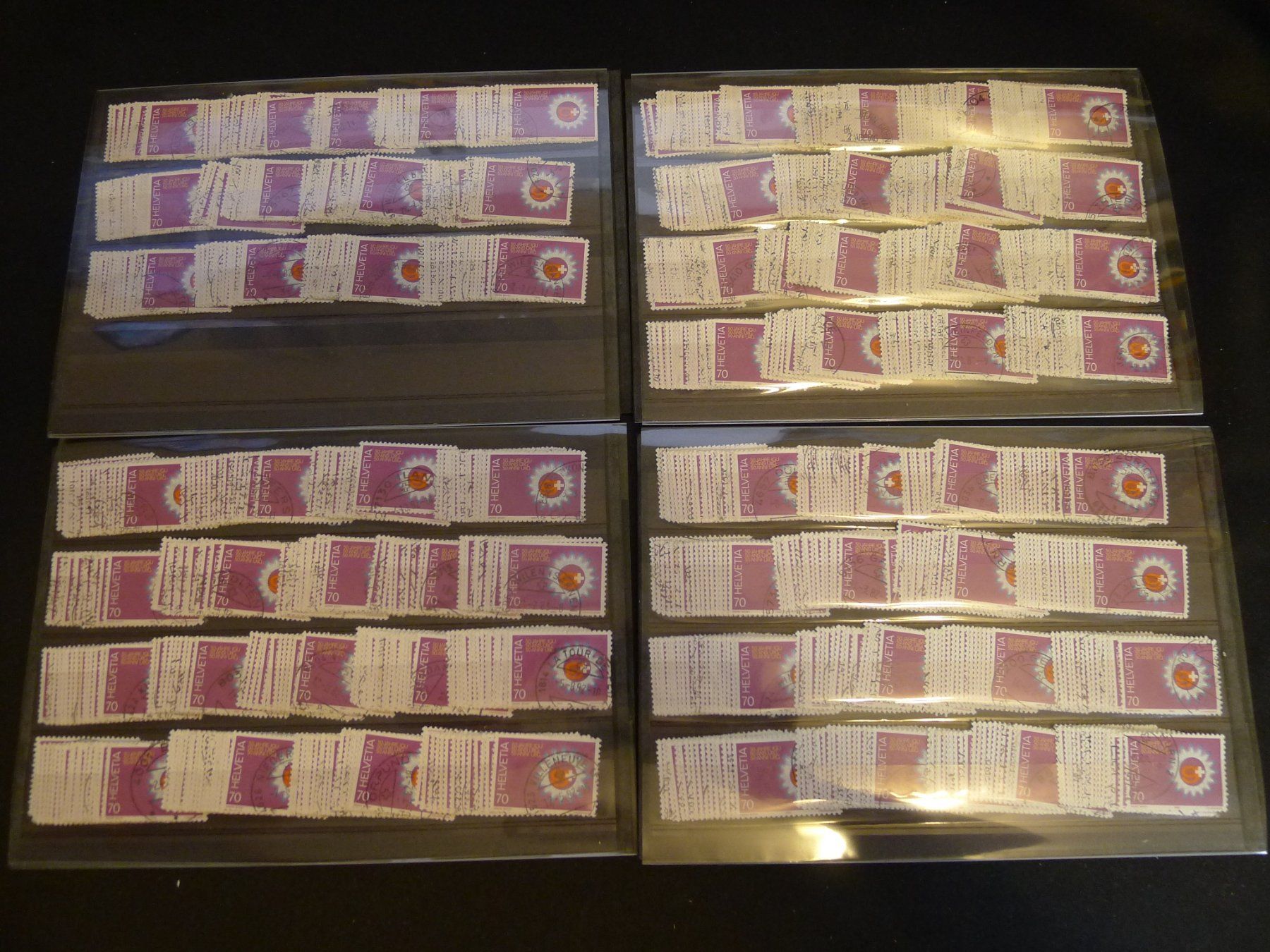 Alle Briefmarken: Schweizer Briefmarken Dubletten auf Steckkarten 1982-1985 – Gebraucht aus Dagmersellen von q1w2e3r4 4