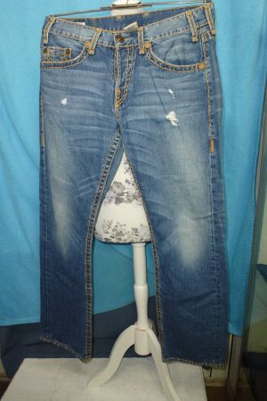 TRUE RELIGION DAMEN JEANS GR 36 NEU KNÖPFE ZUM SCHLIESSEN