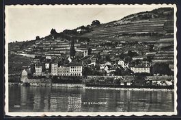 St. Saphorin, Ortsansicht mit Uferpartie