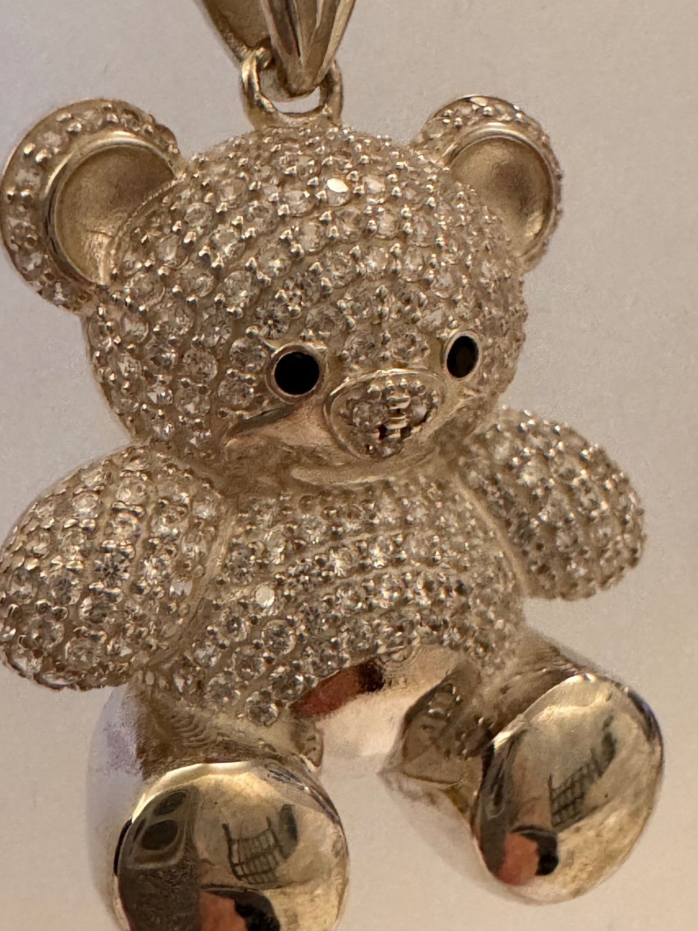 Anhänger: 925 Sterling Silver Teddy Bear Cubic Zirconia 3D – Neu und originalverpackt aus Bern von Javero 2