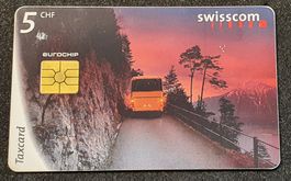 Box172 - Alte PTT swisscom Taxcard Postauto by Night