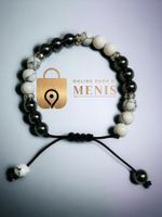 Armband Perlenarmband Herren Lava Perlen Schmuck Armschmuck