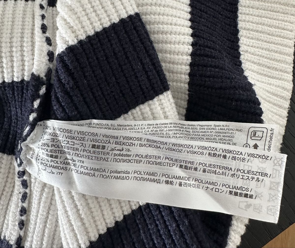 Mango Maglioni & Felpe: Striped MNG Zip Neck Sweater – Usato da Zürich venduto da juz_2t2j 5