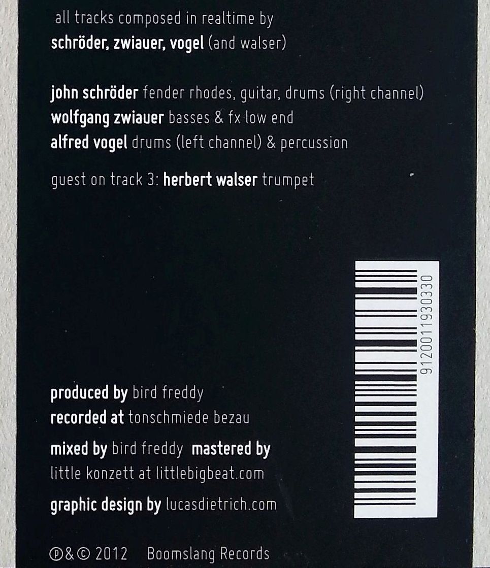 CDs: CD VOGELPERSPEKTIVE VOL. 4 / Jazz Alfred Vogel 2012 – Gebraucht aus Oberriet SG von Manick 5