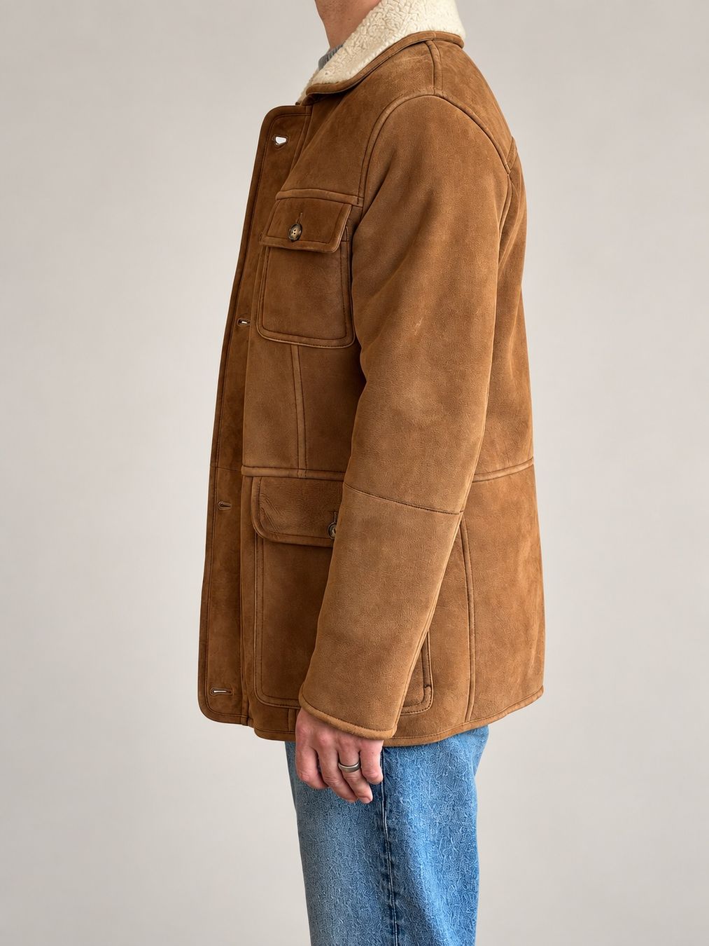 Jacken: Echte Shearling-Jacke in Cognac – Gebraucht aus Chene Bougeries von swiss_beats 3