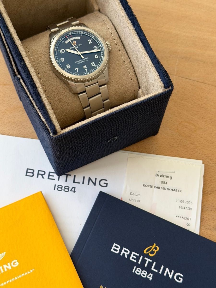 Breitling Orologi: Breitling Navitimer 8 Day - Date Automatic – Full Set – Usato da Bern venduto da kw4567 3