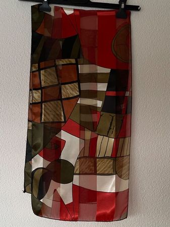 Schal (IT) 125x30Neu/NP65CHF Foulard Halstuch Seide Modal