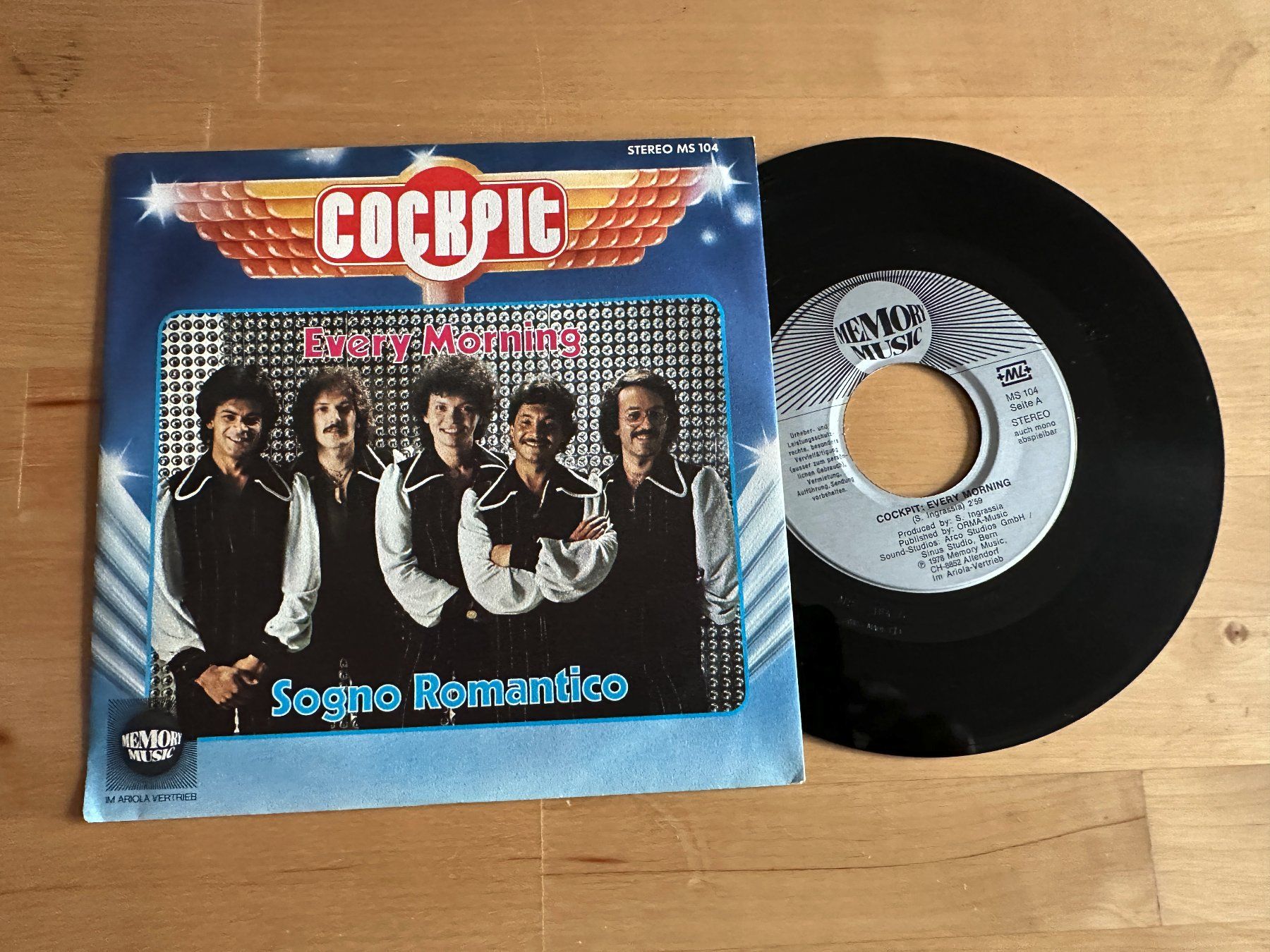 COCKPIT tolle SWISS Single Every Morning 70 #39 s Kult Funk Soul (Gebraucht