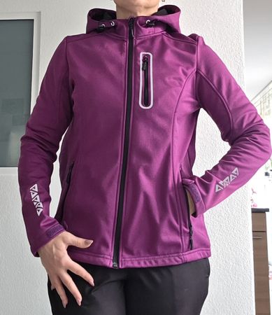 Outdoor Softshell  Damen-Jacke in der Farbe fuchsia, Gr. M