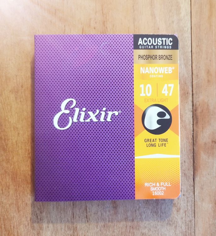 Gitarre Saiten Elixir 10 - 47 Nanoweb PB | Kaufen auf Ricardo