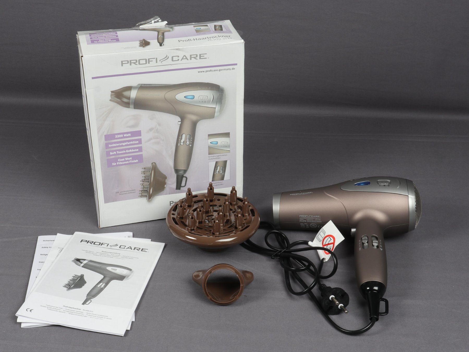 Sèche-cheveux: PROFICARE Haarföhn PC-HTD 3113 – Neuf (Voir description) à Steinen par Restwert_Steinen