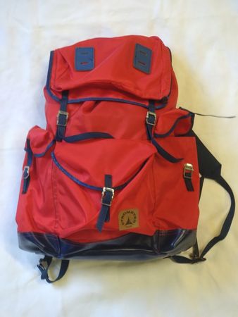 Sac dos Stromeyer Suisse rouge et bleu vintage 