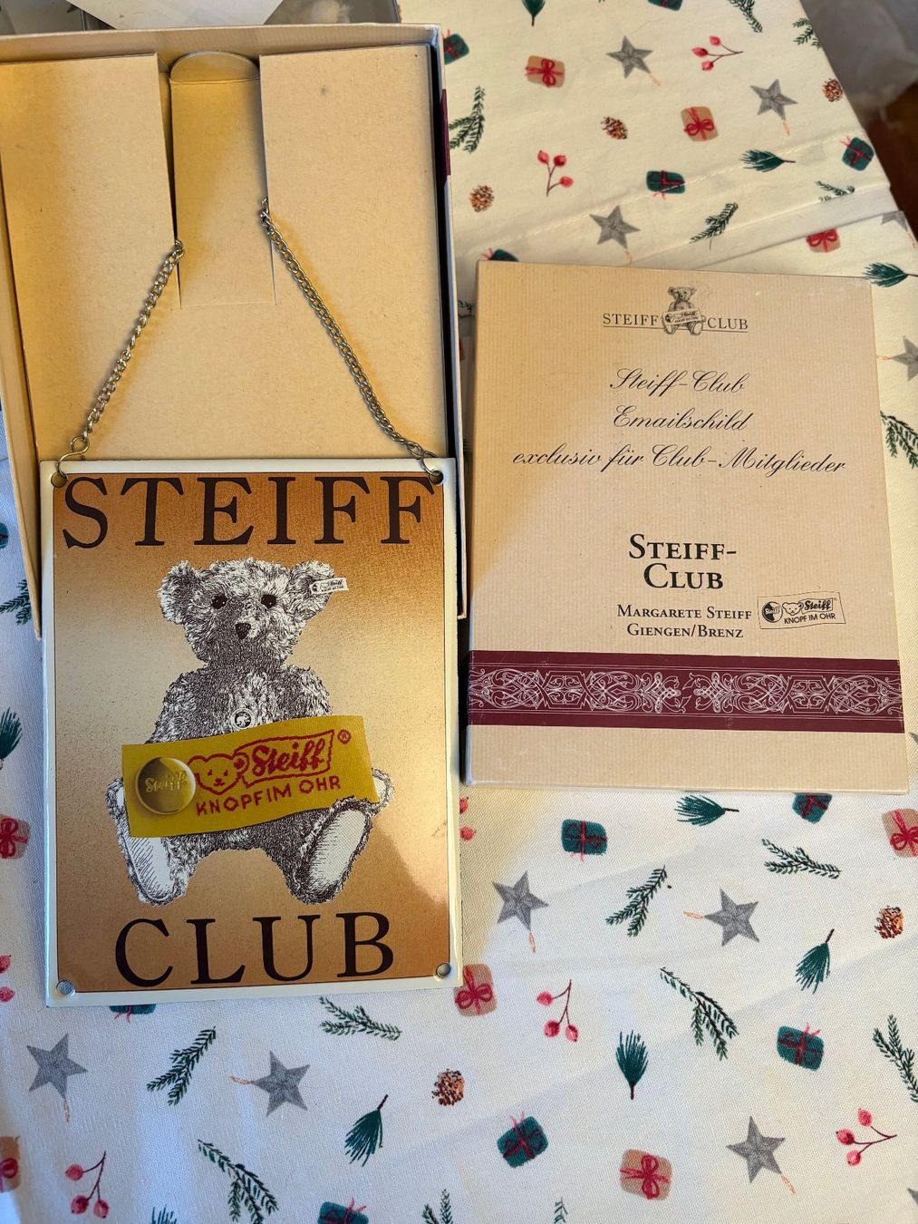 Steiff Schilder: Steiff-Club Emailschild – Neu (gemäss Beschreibung) aus Zürich von marlen.oehler 1