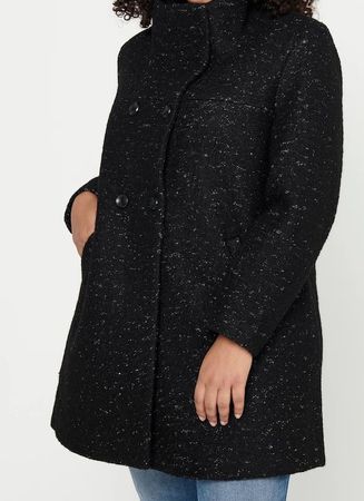 NEU Curvy Kurzmantel von ONLY Carmakoma 54 schwarz