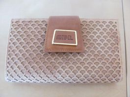ARTIPEL Portemonnaie Kork mit Prägung Leder braun neu