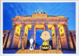 Death NYC Ltd Ed Pop Art Druck " Charlie & Snoopy in Berlin