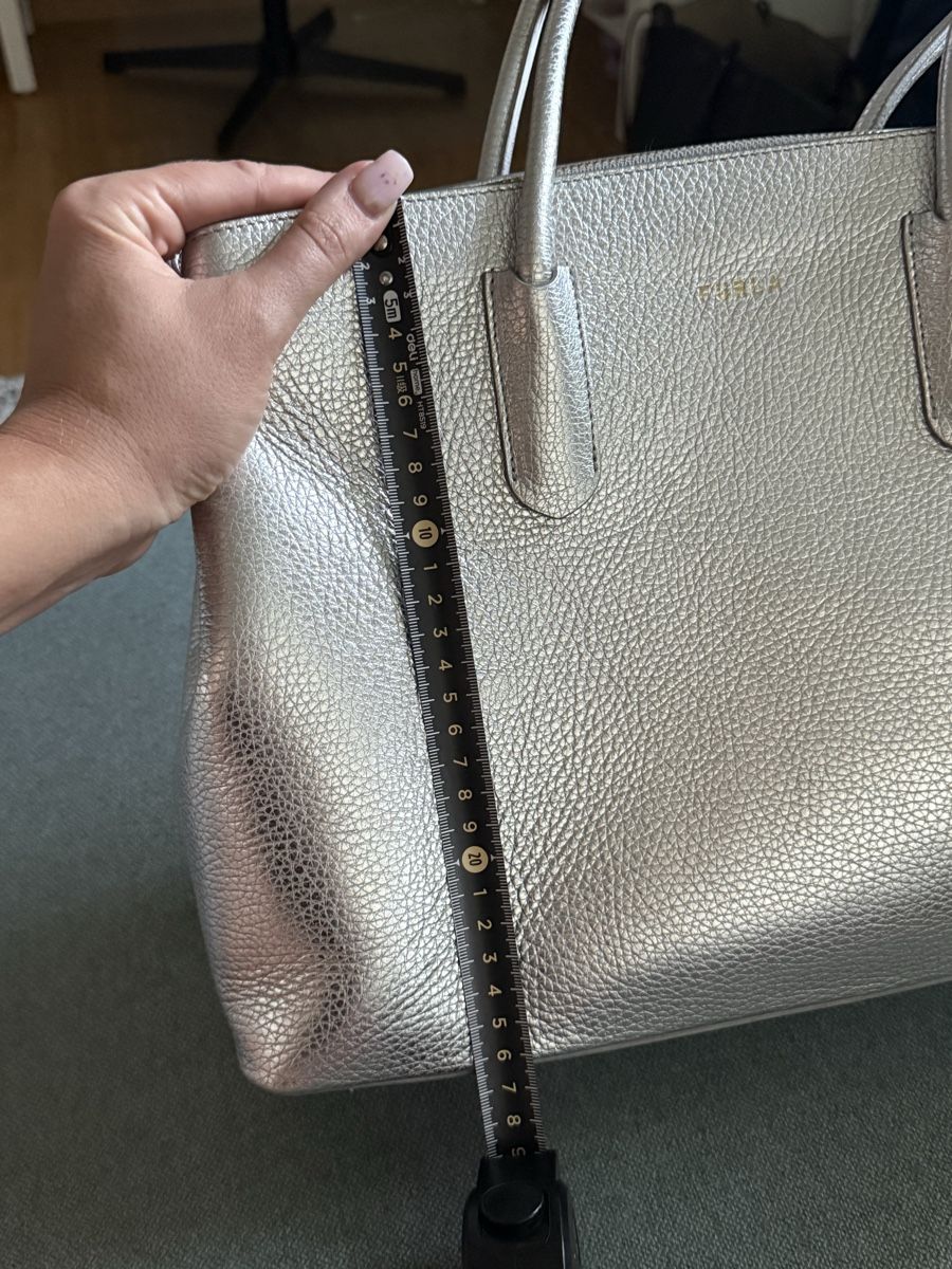 Furla Taschen für Damen: Furla Handbag Silver Leather – Gebraucht aus Zürich von Liz_premudraya 9