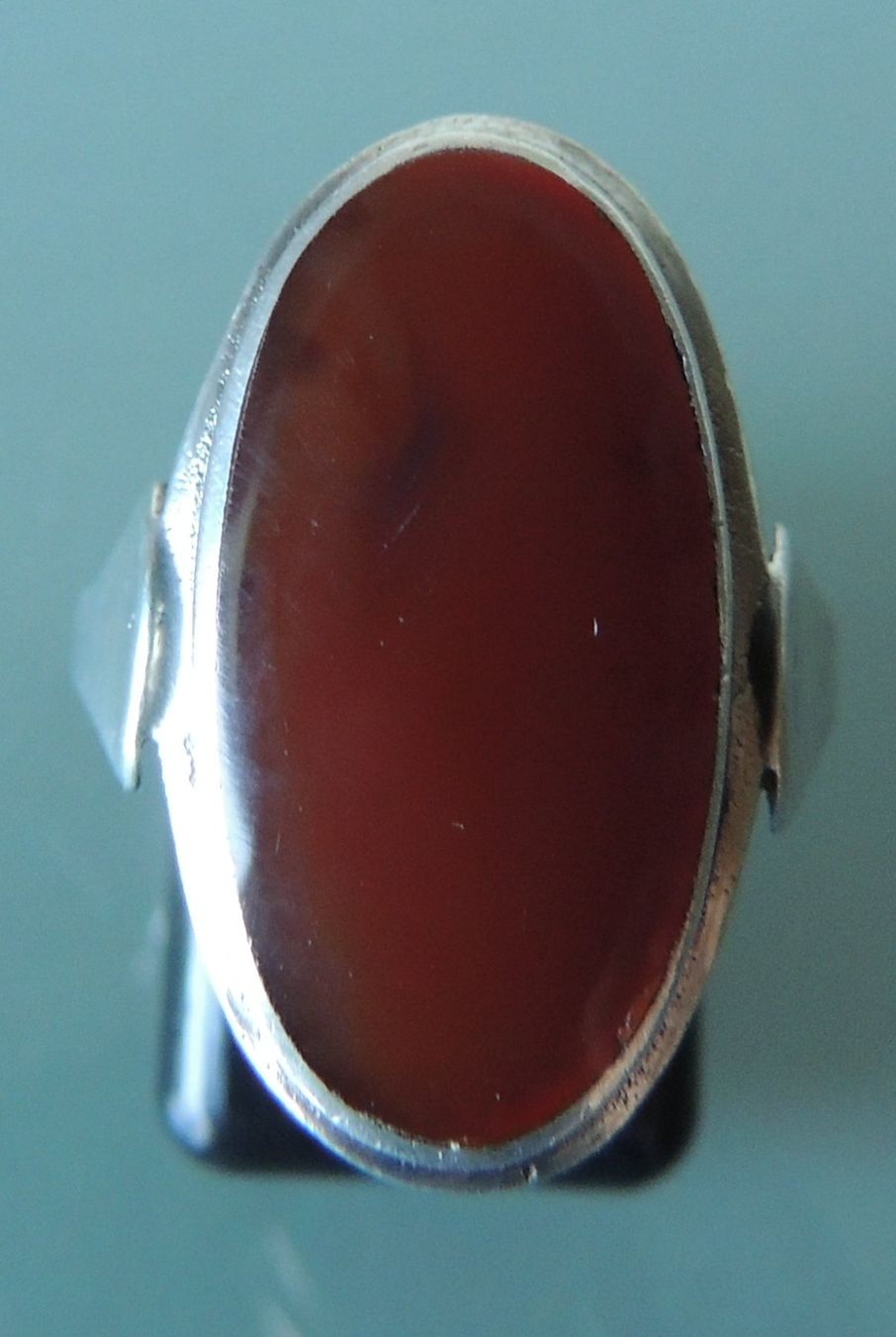 Anelli: Karneol Silber 925 Fingerring Gr. 50 – Usato da Waldenburg venduto da schaller707 1