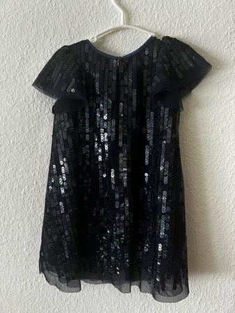 Robe de fête H&M, 92, marine à paillettes ✨
