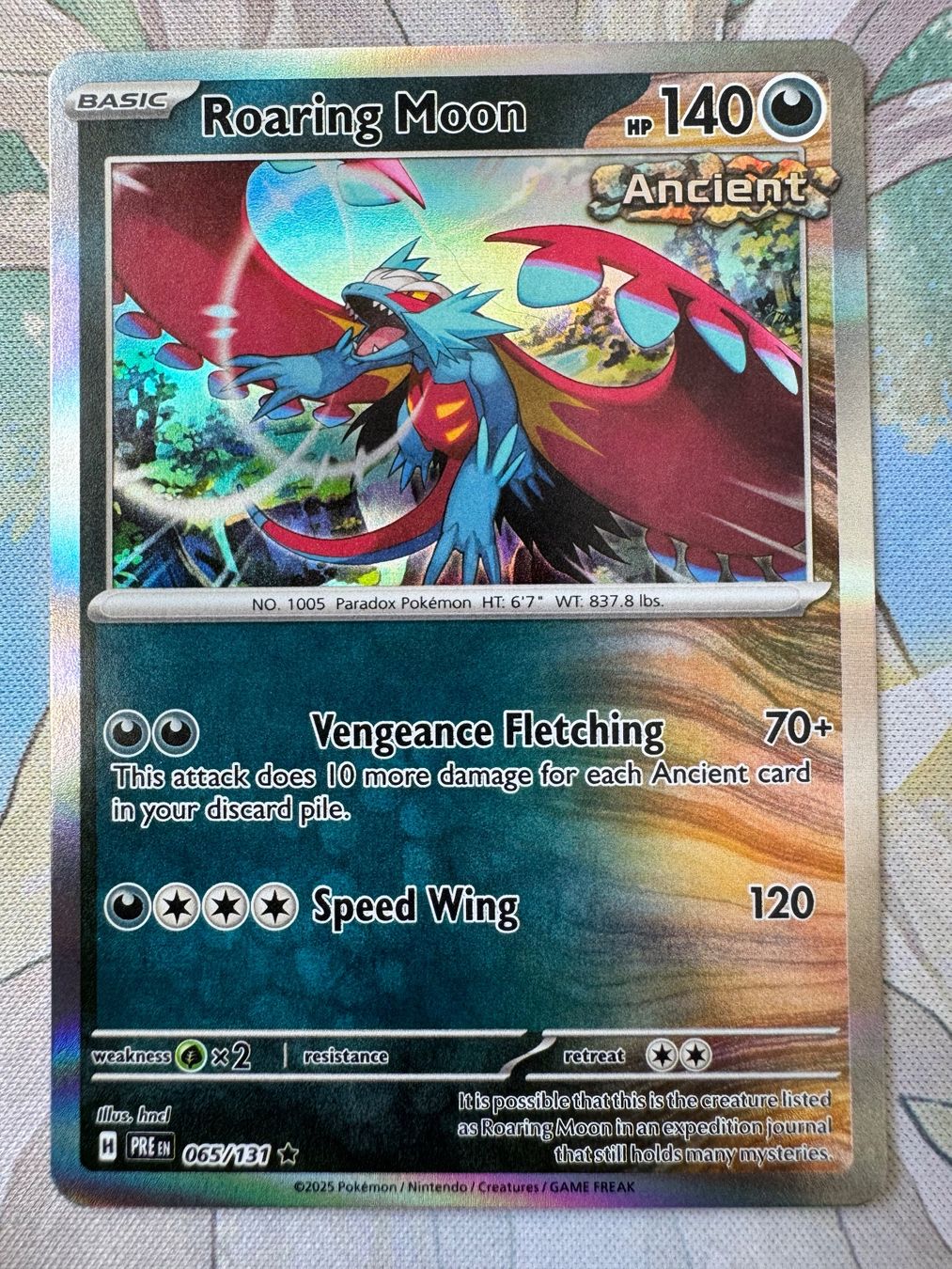 Pokémon Carte collezionabili: Roaring Moon Holo (PRE065) Prismatic Evolutions EN – Nuovo (secondo la descrizione) da Oberwil BL venduto da Chelsea26