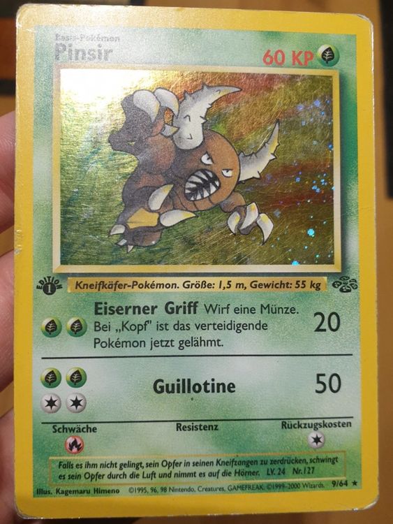 Pokemon Pinsir 1.Editio Holo German!! Kaufen auf Ricardo