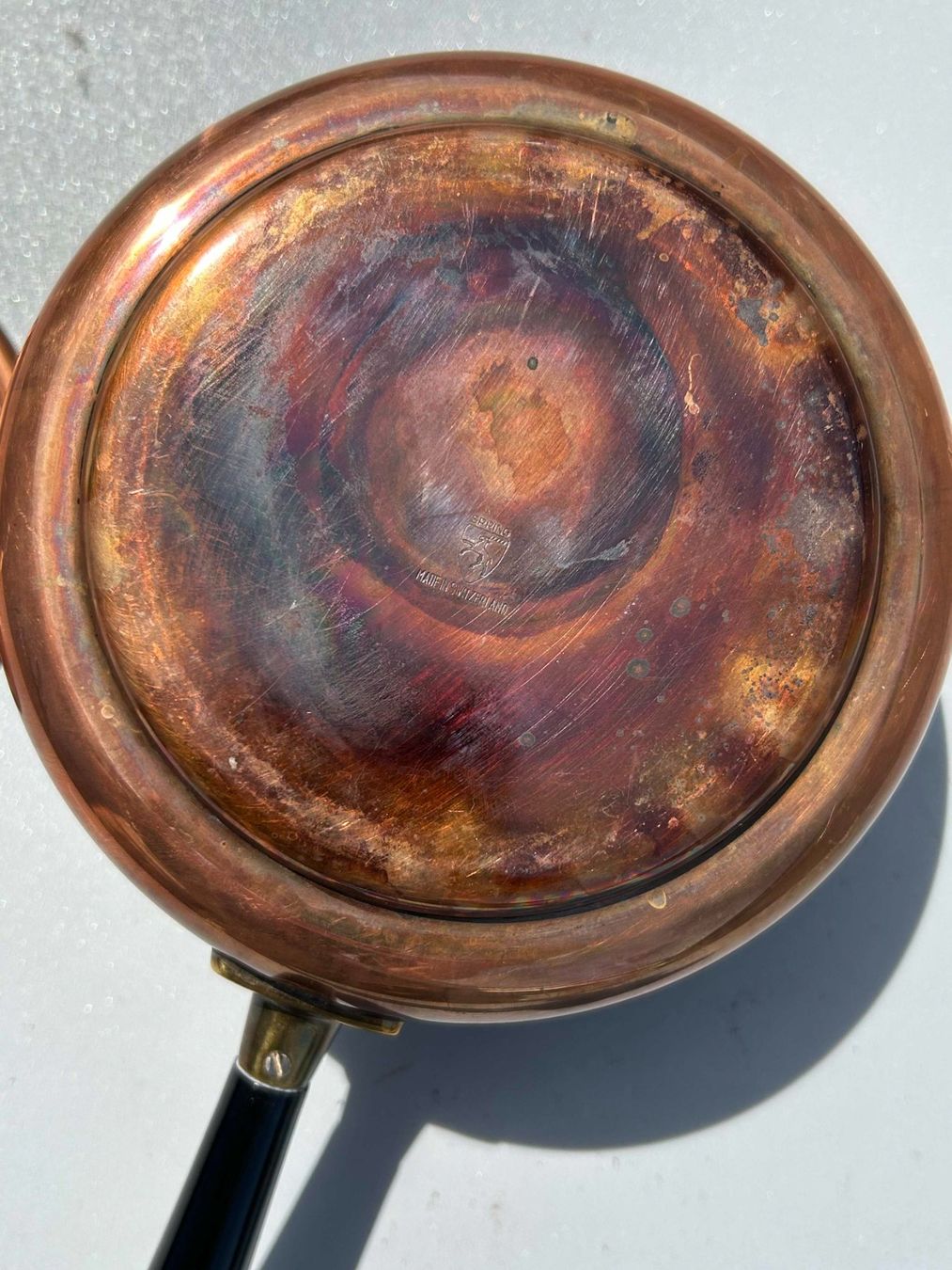 Padelle: Kupferpfännchen mit Deckel ca 13cm Durchmesser – Usato da Zürich venduto da Cjjgj 3