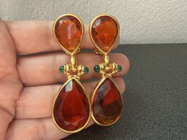 Vintage Ohrringe Clips Luxus Modeschmuck  