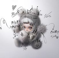 SKULLPANDA Punk Panda Plush Doll